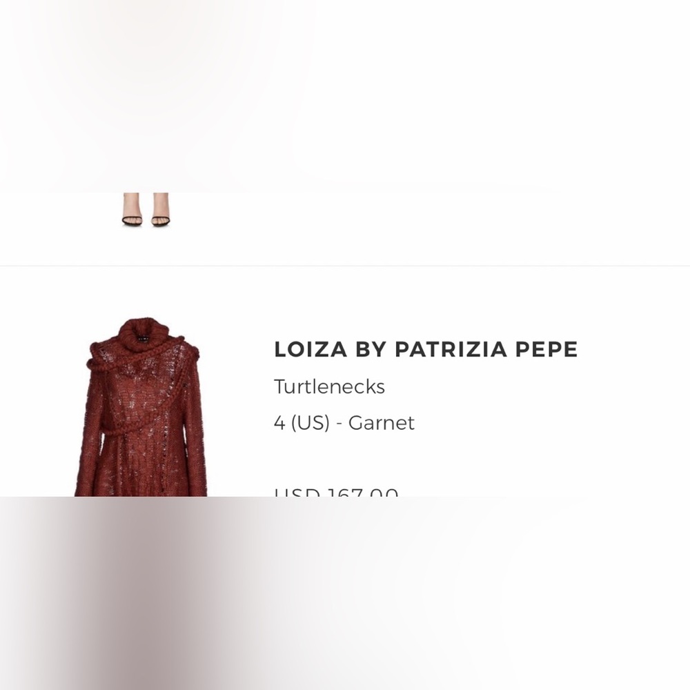 Loiza by Patrizia Pepe Turtleneck Sweater Size 4 US (Size II by the designer) - Picture 9 of 9